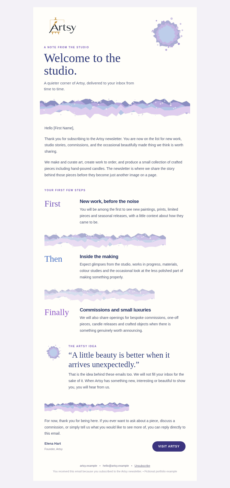 Business Documents portfolio example